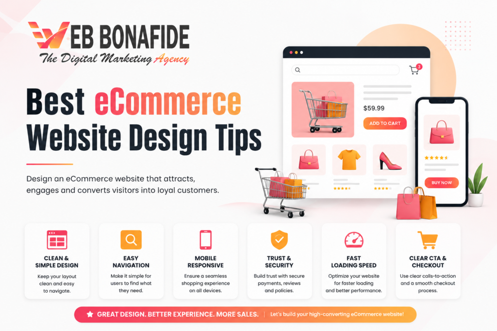 Best eCommerce website design tips